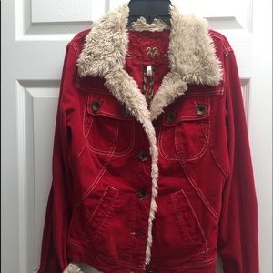 Twill 22 faux fur corduroy jacket